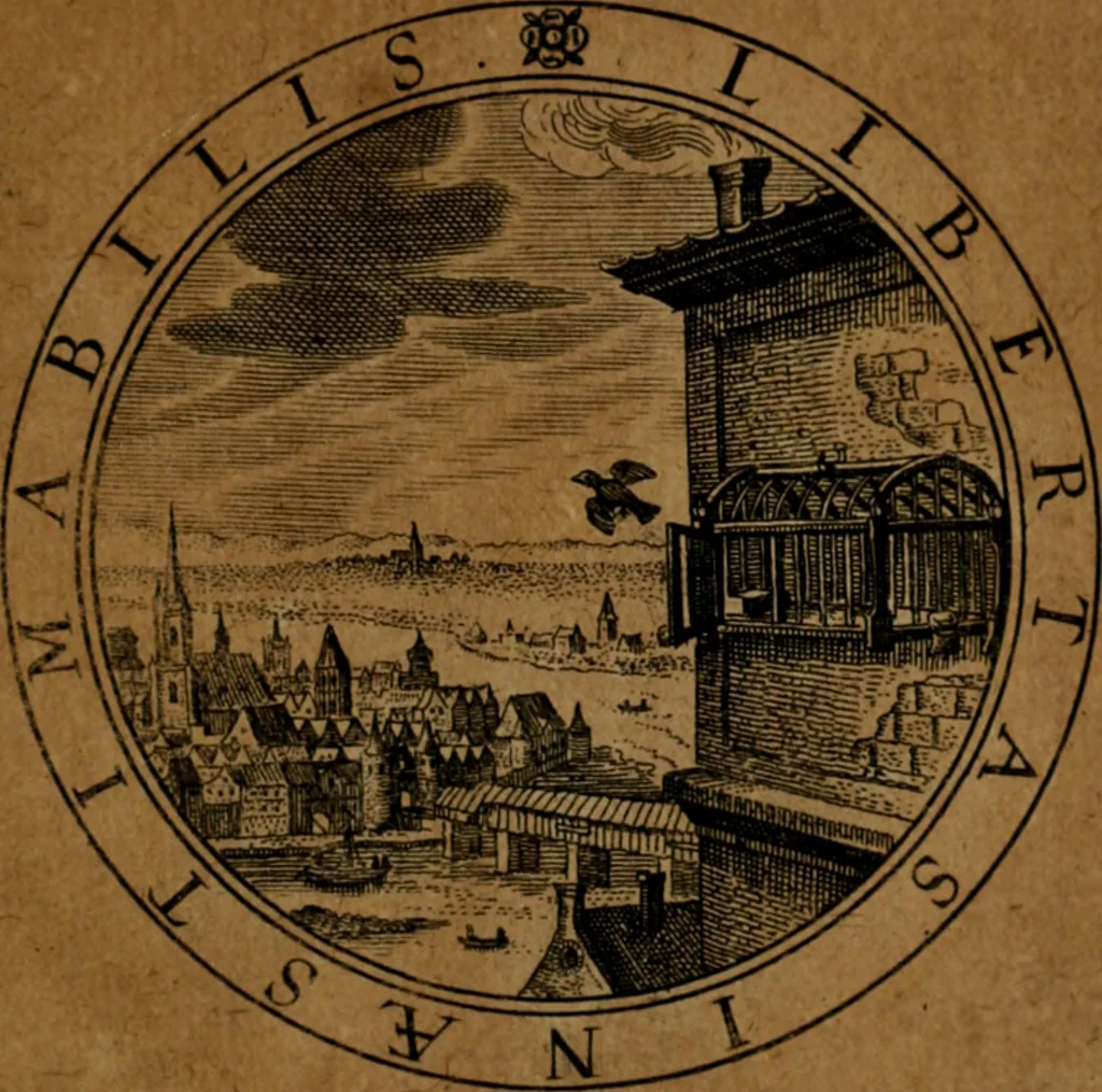 An illustration from Jacobi Bornitii JC. Emblematum ethico-politicorum : sylloge prior[-posterior], 1664, leaf 190