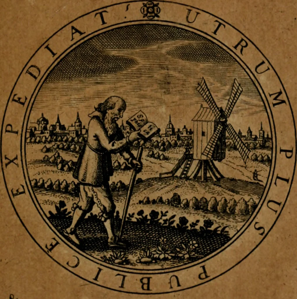 An illustration from Jacobi Bornitii JC. Emblematum ethico-politicorum : sylloge prior[-posterior], 1664, leaf 192