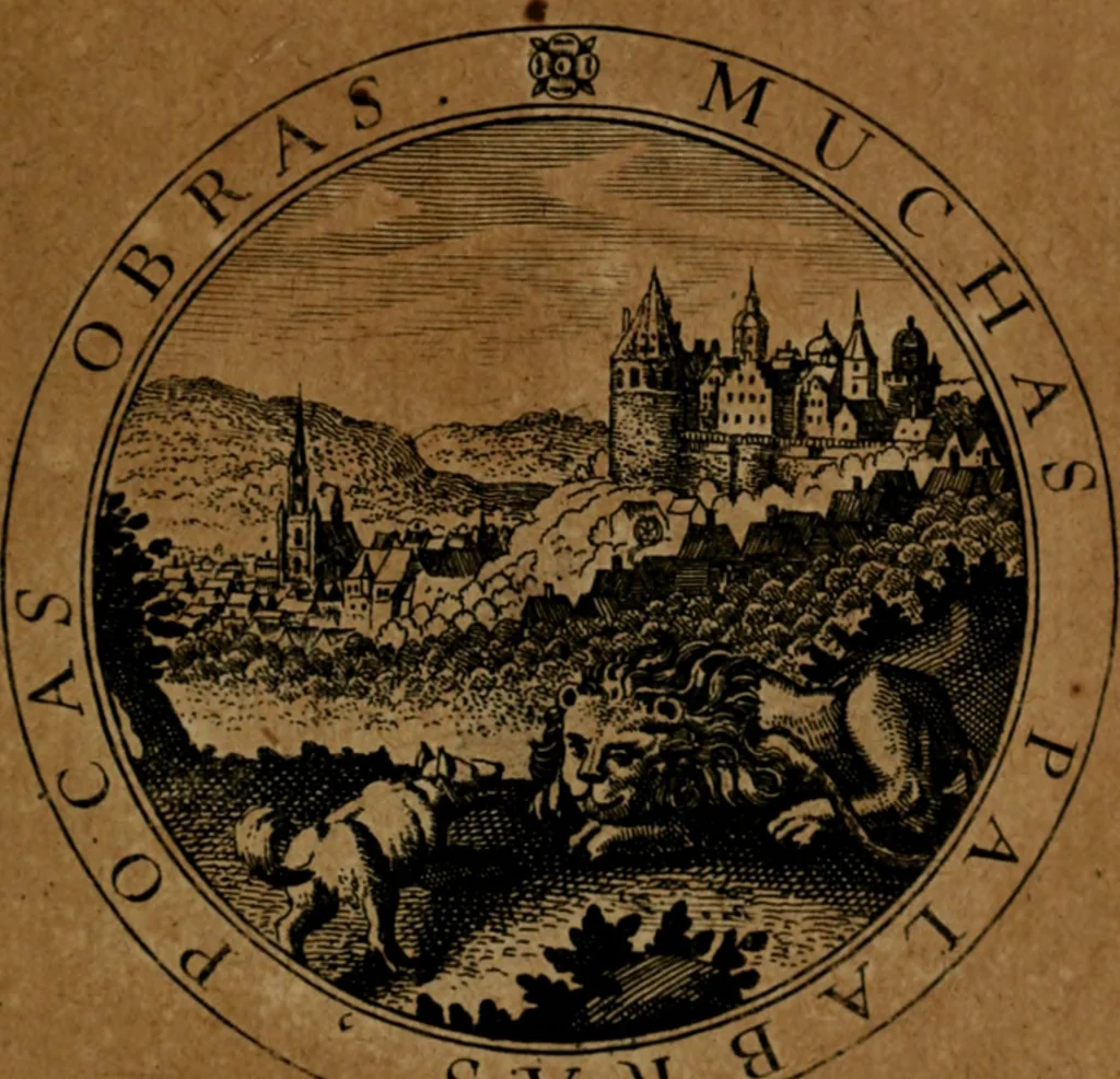 An illustration from Jacobi Bornitii JC. Emblematum ethico-politicorum : sylloge prior[-posterior], 1664, leaf 196