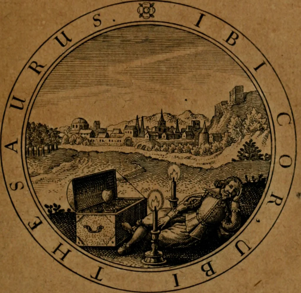An illustration from Jacobi Bornitii JC. Emblematum ethico-politicorum : sylloge prior[-posterior], 1664, leaf 22