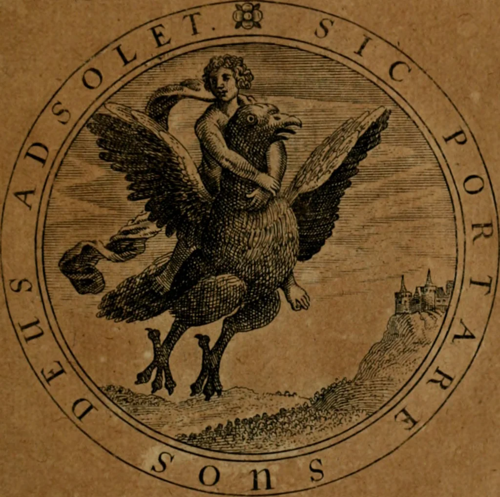 An illustration from Jacobi Bornitii JC. Emblematum ethico-politicorum : sylloge prior[-posterior], 1664, leaf 30