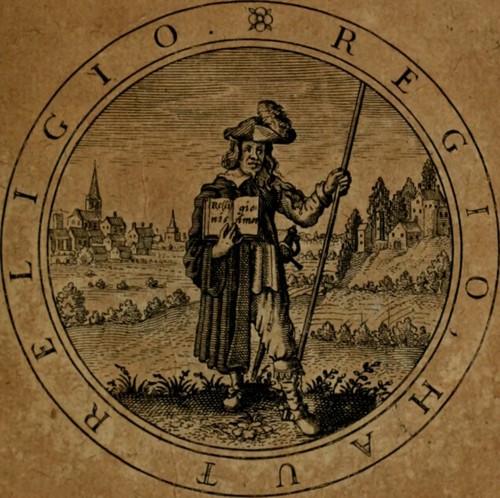 An illustration from Jacobi Bornitii JC. Emblematum ethico-politicorum : sylloge prior[-posterior], 1664, leaf 38