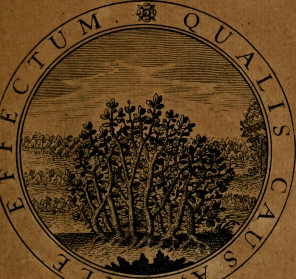An illustration from Jacobi Bornitii JC. Emblematum ethico-politicorum : sylloge prior[-posterior], 1664, leaf 66