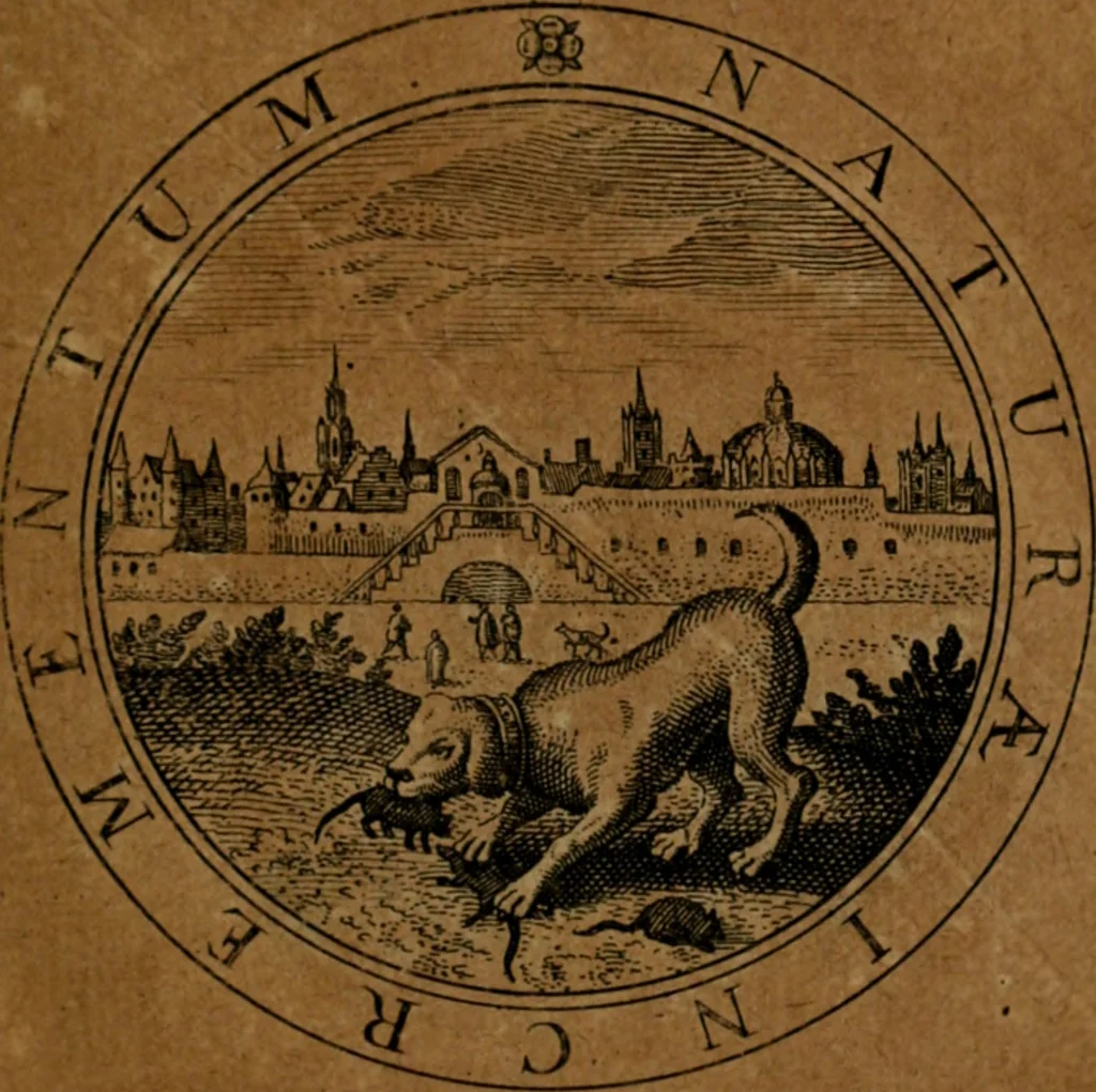 An illustration from Jacobi Bornitii JC. Emblematum ethico-politicorum : sylloge prior[-posterior], 1664, leaf 80
