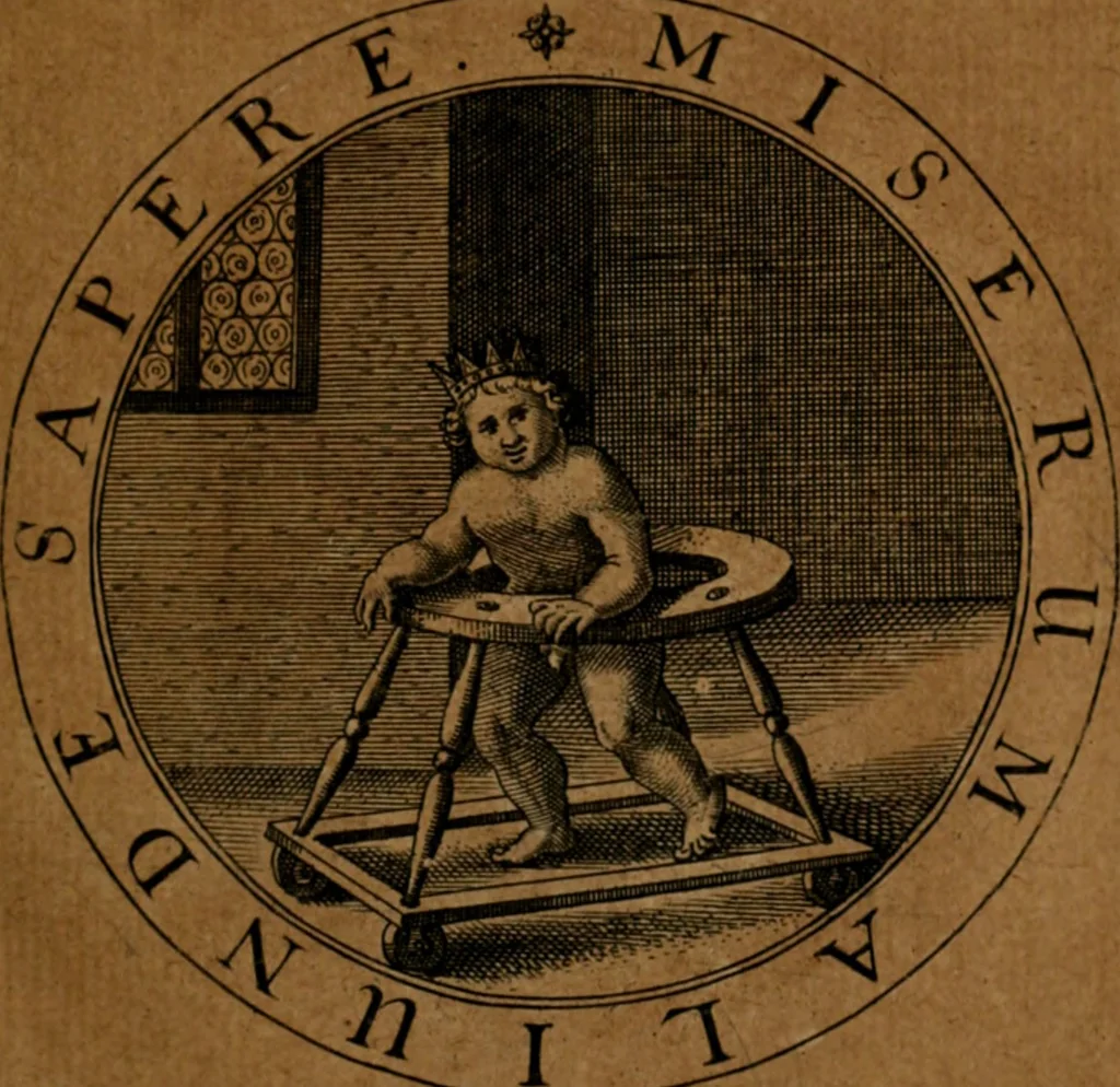 An illustration from Jacobi Bornitii JC. Emblematum ethico-politicorum : sylloge prior[-posterior], 1664, leaf 94