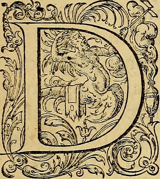 An illustration from Jacobi Cuiacii ic. praestantissimi Opera omnia in decem tomos distributa : quibus continentur tam priora, sive quæ ipse superstes edi curauit; quam posteriora, sive quae post obitum eius edita sunt, vel nunc primum prodeunt, 1658, leaf 14
