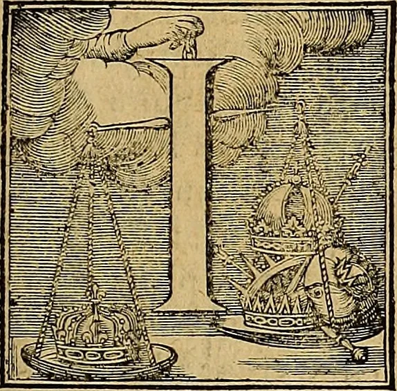 An illustration from Jacobi Cuiacii ic. praestantissimi Opera omnia in decem tomos distributa : quibus continentur tam priora, sive quæ ipse superstes edi curauit; quam posteriora, sive quae post obitum eius edita sunt, vel nunc primum prodeunt, 1658, leaf 22