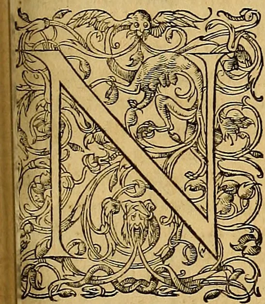 An illustration from Jacobi Cuiacii ic. praestantissimi Opera omnia in decem tomos distributa : quibus continentur tam priora, sive quæ ipse superstes edi curauit; quam posteriora, sive quae post obitum eius edita sunt, vel nunc primum prodeunt, 1658, leaf 404