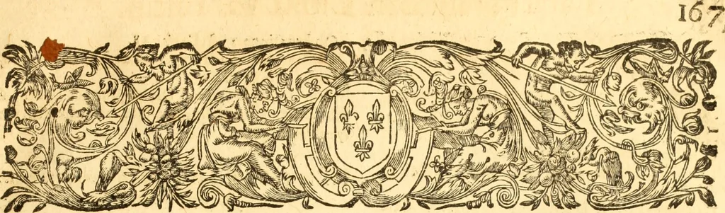 An illustration from Jacobi Cuiacii ic. praestantissimi Opera omnia in decem tomos distributa : quibus continentur tam priora, sive quæ ipse superstes edi curauit; quam posteriora, sive quae post obitum eius edita sunt, vel nunc primum prodeunt, 1658, leaf 198