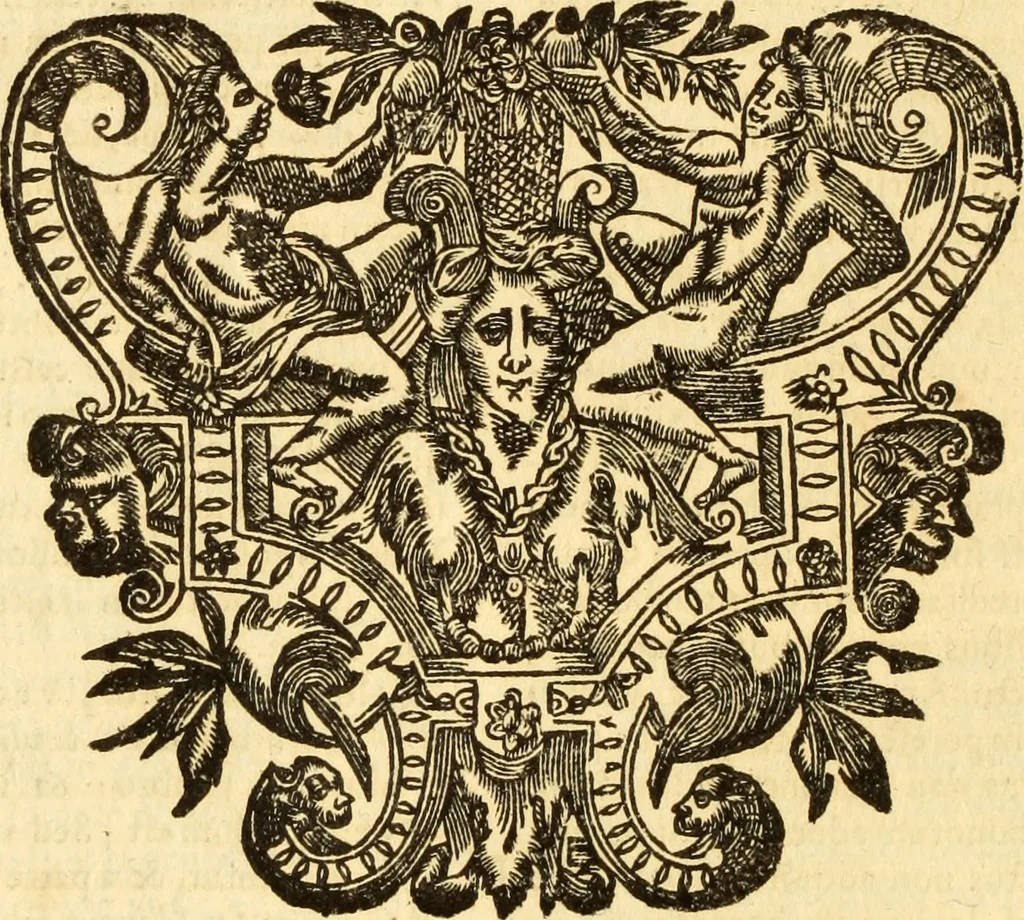 An illustration from Jacobi Cuiacii ic. praestantissimi Opera omnia in decem tomos distributa : quibus continentur tam priora, sive quæ ipse superstes edi curauit; quam posteriora, sive quae post obitum eius edita sunt, vel nunc primum prodeunt, 1658, leaf 267