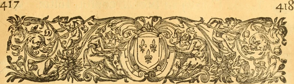 An illustration from Jacobi Cuiacii ic. praestantissimi Opera omnia in decem tomos distributa : quibus continentur tam priora, sive quæ ipse superstes edi curauit; quam posteriora, sive quae post obitum eius edita sunt, vel nunc primum prodeunt, 1658, leaf 592