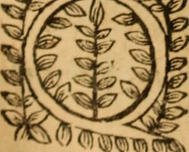 An illustration from Jacobi Cuiacii ic. praestantissimi Opera omnia in decem tomos distributa : quibus continentur tam priora, sive quæ ipse superstes edi curauit; quam posteriora, sive quae post obitum eius edita sunt, vel nunc primum prodeunt, 1658, leaf 397