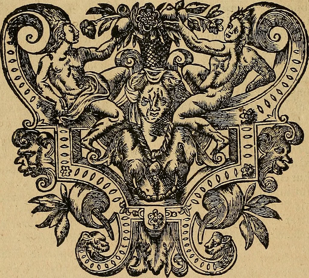 An illustration from Jacobi Cuiacii ic. praestantissimi Opera omnia in decem tomos distributa : quibus continentur tam priora, sive quæ ipse superstes edi curauit; quam posteriora, sive quae post obitum eius edita sunt, vel nunc primum prodeunt, 1658, leaf 439