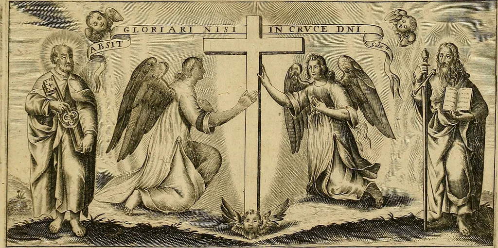 An illustration from Jacobi Cuiacii ic. praestantissimi Opera omnia in decem tomos distributa : quibus continentur tam priora, sive quæ ipse superstes edi curauit; quam posteriora, sive quae post obitum eius edita sunt, vel nunc primum prodeunt, 1658, leaf 6