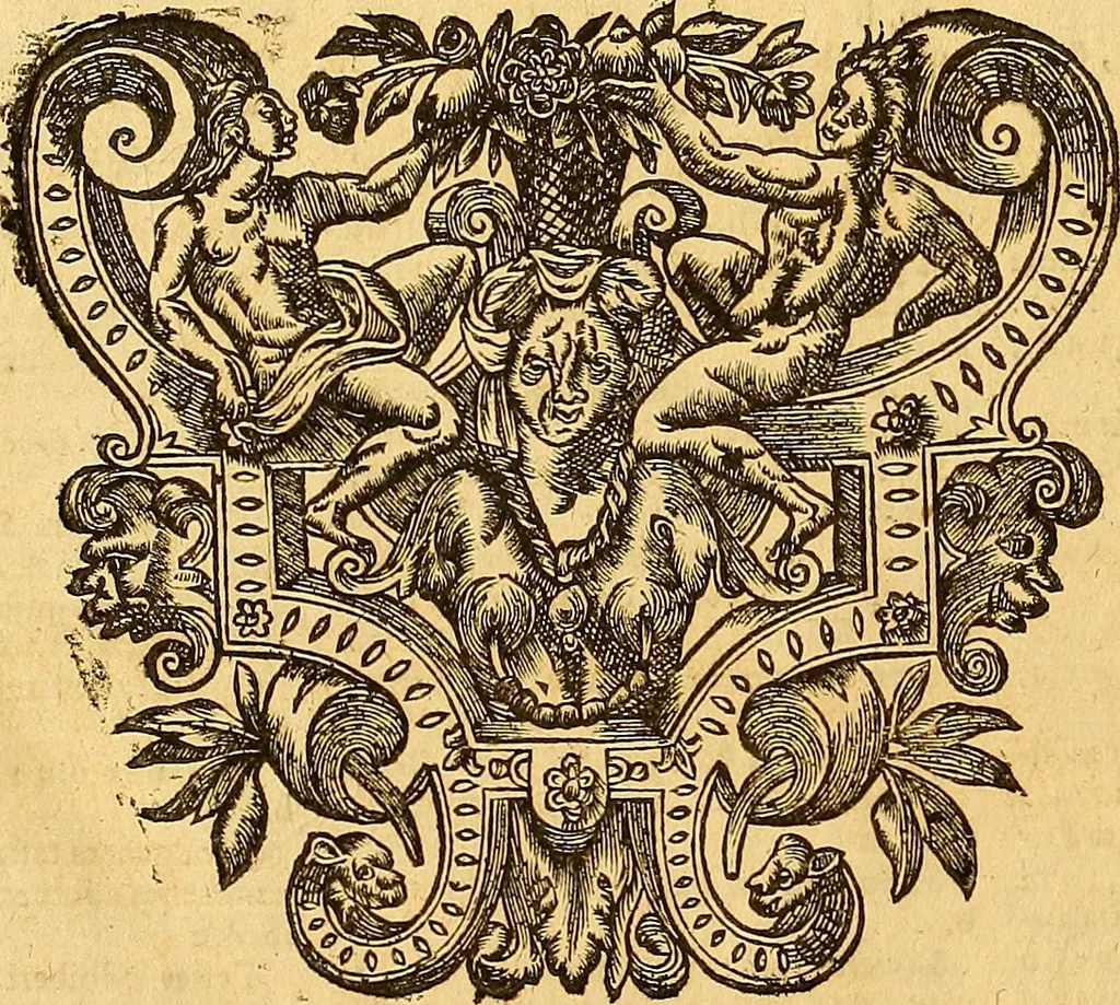 An illustration from Jacobi Cuiacii ic. praestantissimi Opera omnia in decem tomos distributa : quibus continentur tam priora, sive quæ ipse superstes edi curauit; quam posteriora, sive quae post obitum eius edita sunt, vel nunc primum prodeunt, 1658, leaf 713