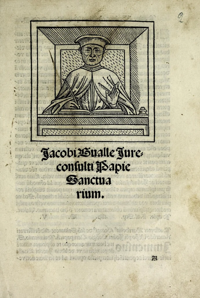 An illustration from Jacobi Gualle jureconsulti Papie sanctuarium, 1505, leaf 5