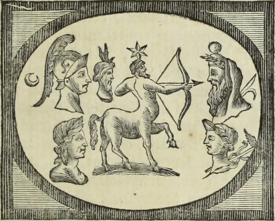 An illustration from Jacobi Martorellii Neapolitani De regia theca calamaria in regia academia litterarum Graecarum professoris sive melanodocheioi ejusque ornamentis, 1756, leaf 48