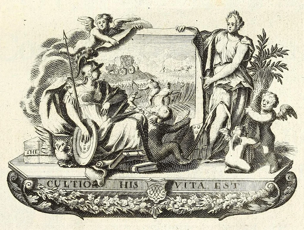An illustration from Jacobi Tollii epistolae itinerariae : ex auctoris schedis postumis recensitae, suppletae, digestae : annotationibus, observationibus & figuris adornatae, 1700, leaf 9