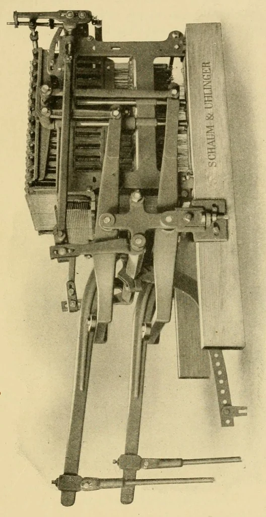 An illustration from Jacquard machines; instruction paper, 1909, leaf 31