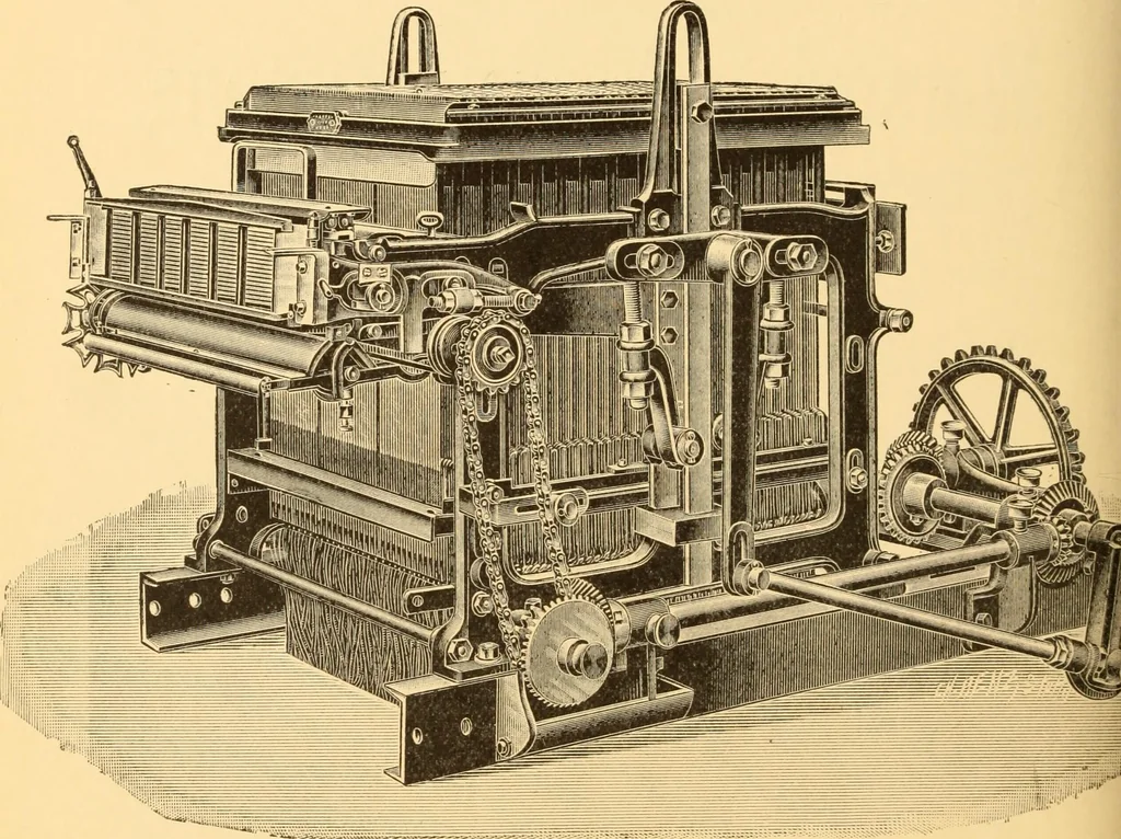 An illustration from Jacquard mechanism and harness mounting, 1912, leaf 363