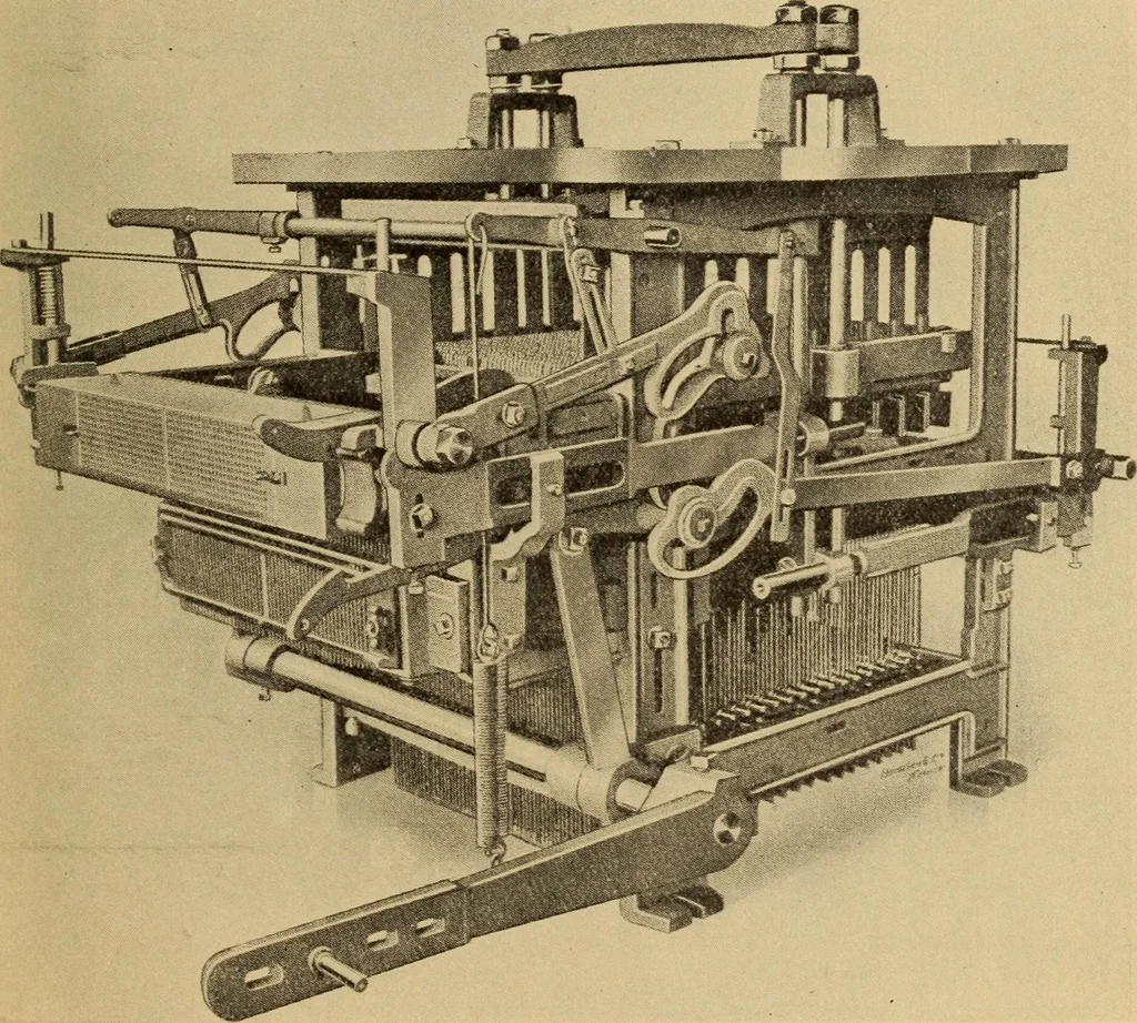 An illustration from Jacquard mechanism and harness mounting, 1912, leaf 370