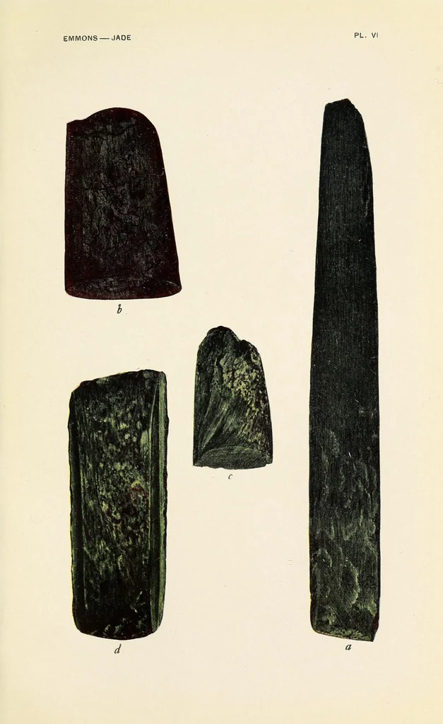 An illustration from Jade in British Columbia and Alaska, and its use by the natives, 1923, leaf 47