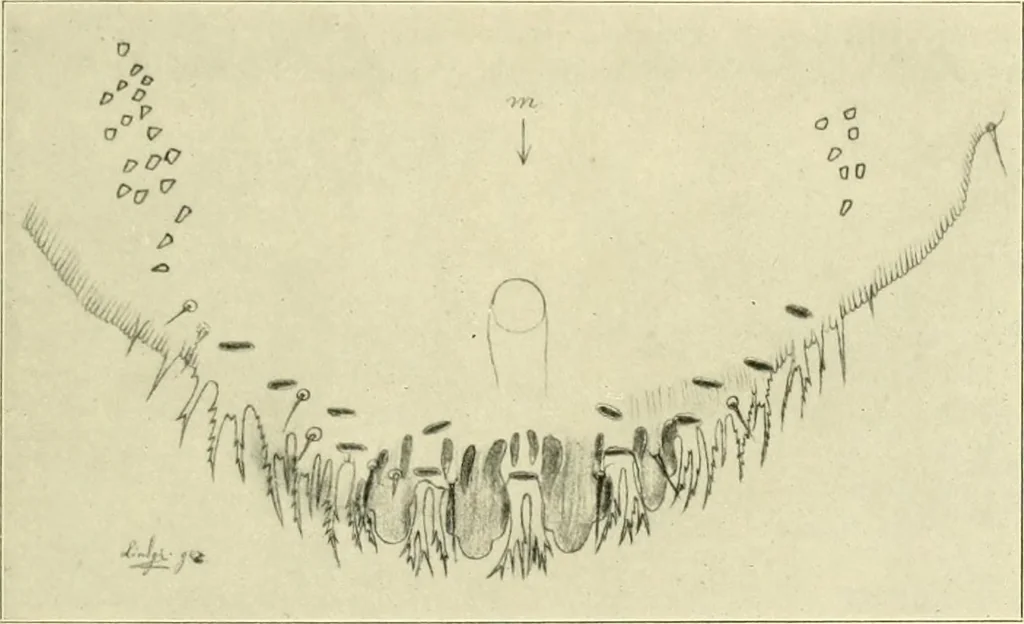 An illustration from Jahrbuch der hamburgischen Wissenschaftlichen Anstalten, 1883, leaf 926