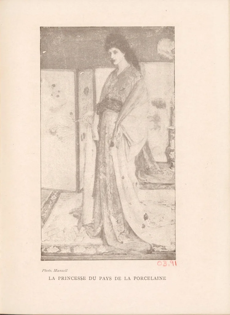 An illustration from James McNeill Whistler, 1905, leaf 103
