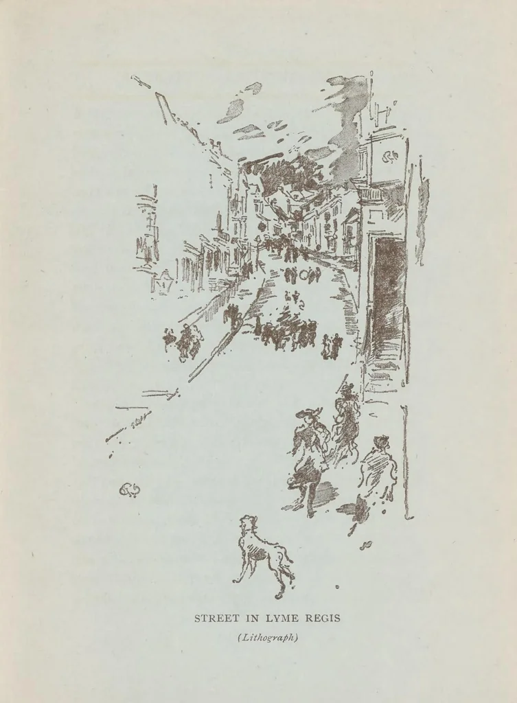 An illustration from James McNeill Whistler, 1905, leaf 93