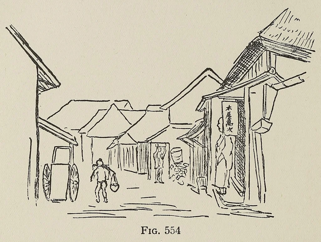 An illustration from Japan day by day, 1877, 1878-79, 1882-83, 1917, leaf 160