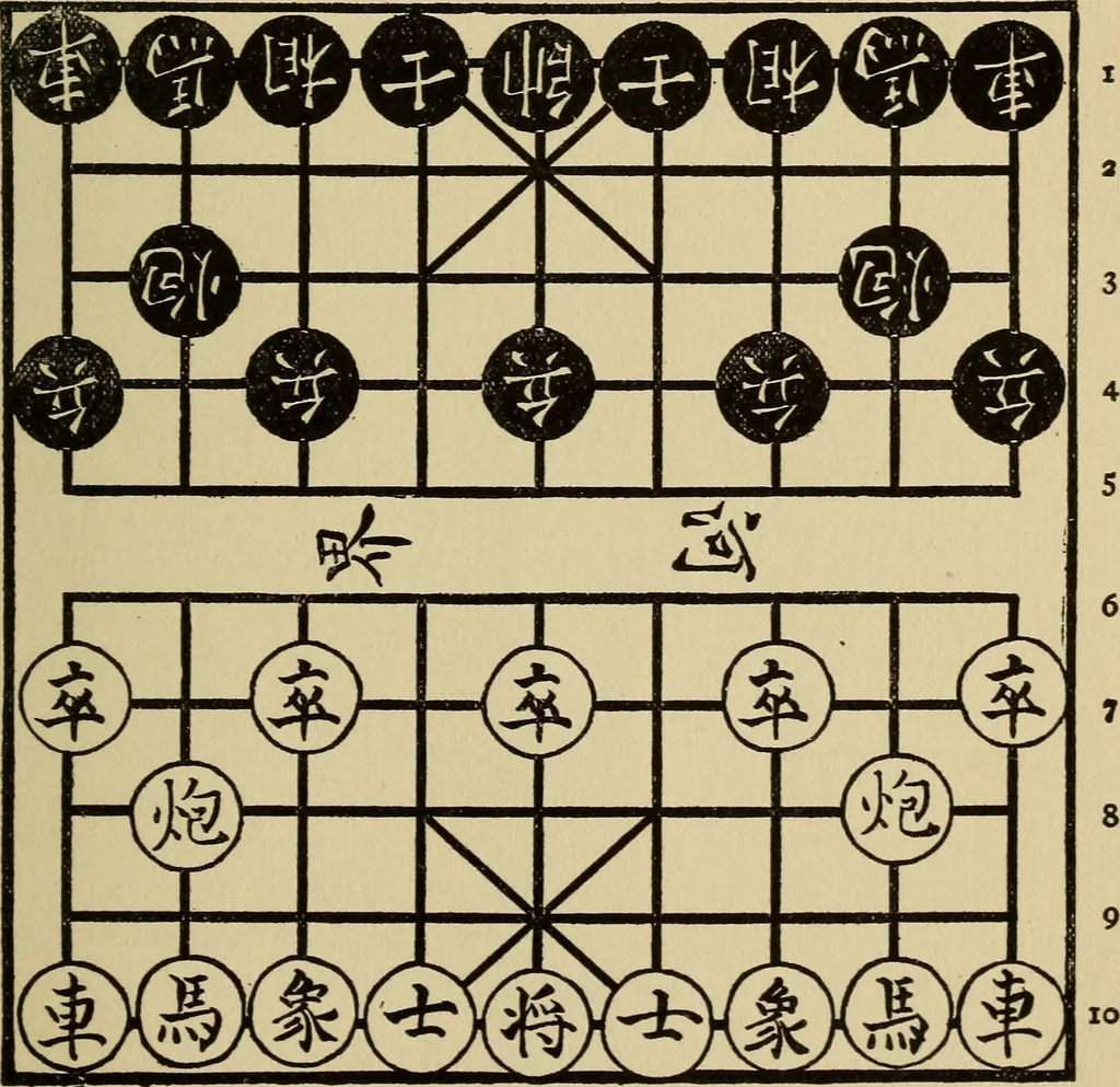 An illustration from Japanese chess (sho-ngi); the science and art of war or struggle philosophically treated, 1905, leaf 222