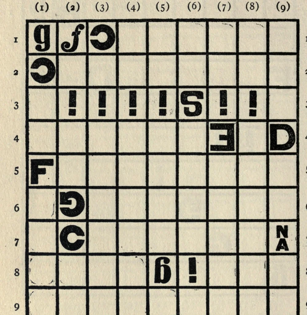 An illustration from Japanese chess (shogi); the science and art of war or struggle philosophically treated. Chinese chess (chong-kie) and i-go, 1905, leaf 244