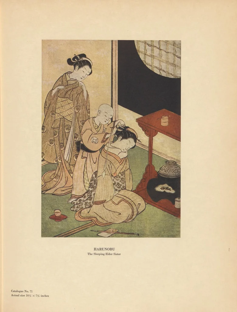 An illustration from Japanese colour-prints and their designers, 1913, leaf 51