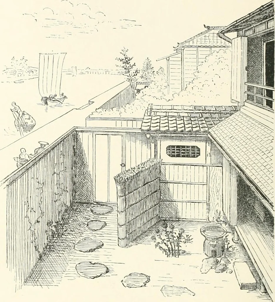 An illustration from Japanese homes and their surroundings, 1895, leaf 105