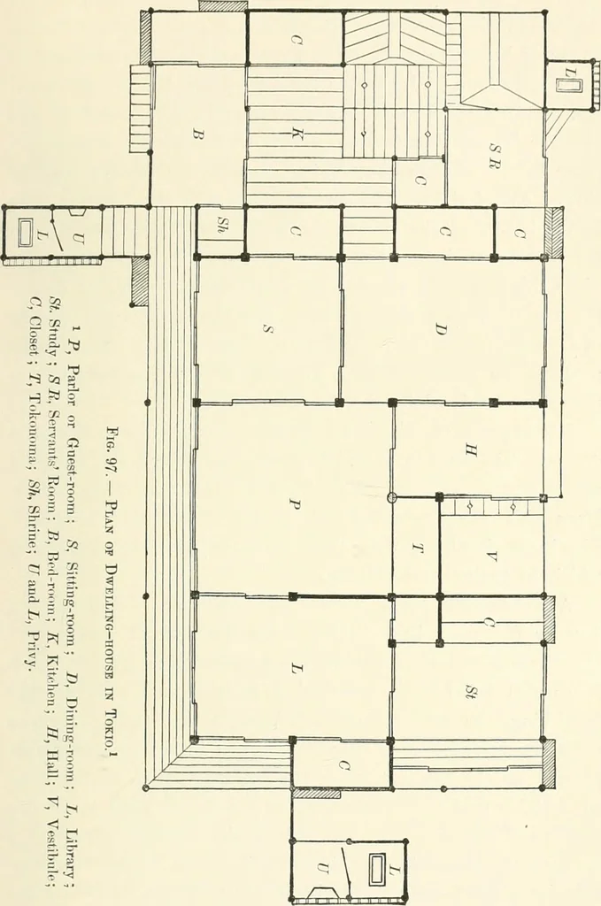 An illustration from Japanese homes and their surroundings, 1895, leaf 148