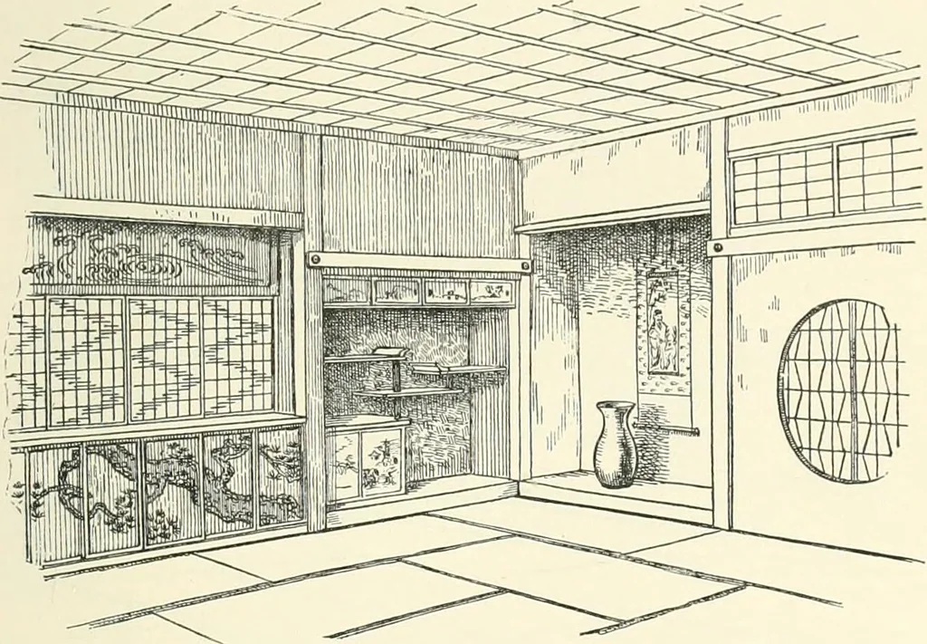 An illustration from Japanese homes and their surroundings, 1895, leaf 174