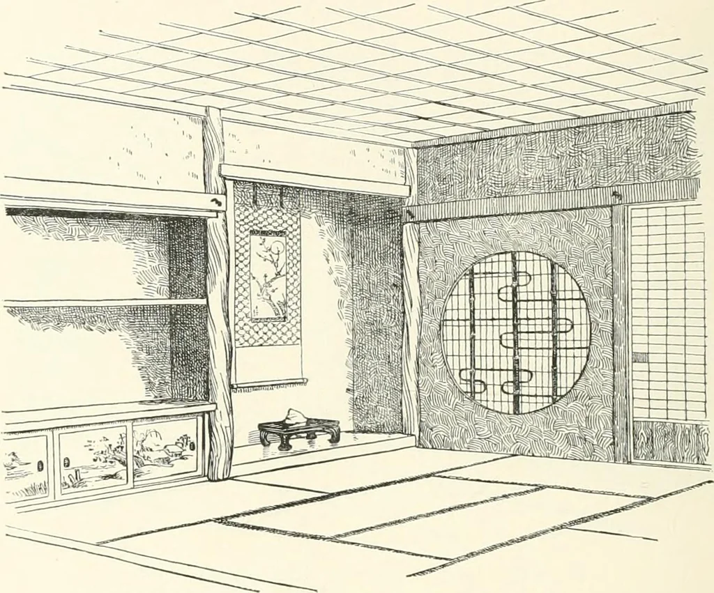 An illustration from Japanese homes and their surroundings, 1895, leaf 175