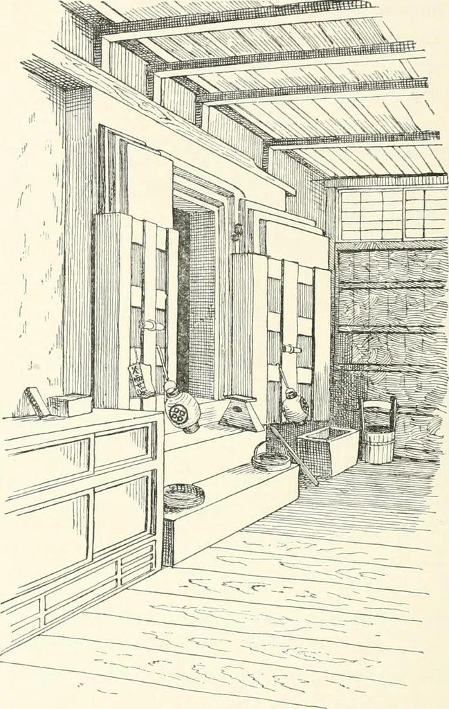 An illustration from Japanese homes and their surroundings, 1895, leaf 197