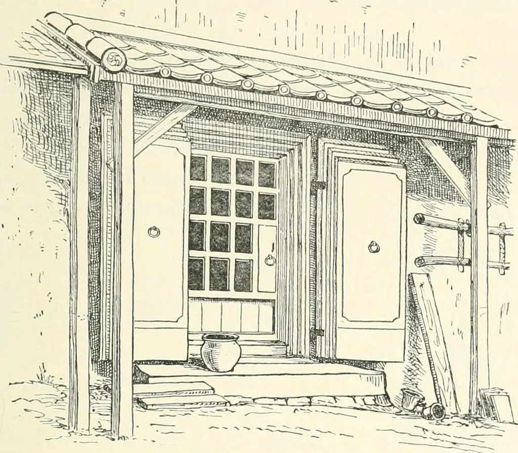 An illustration from Japanese homes and their surroundings, 1895, leaf 198
