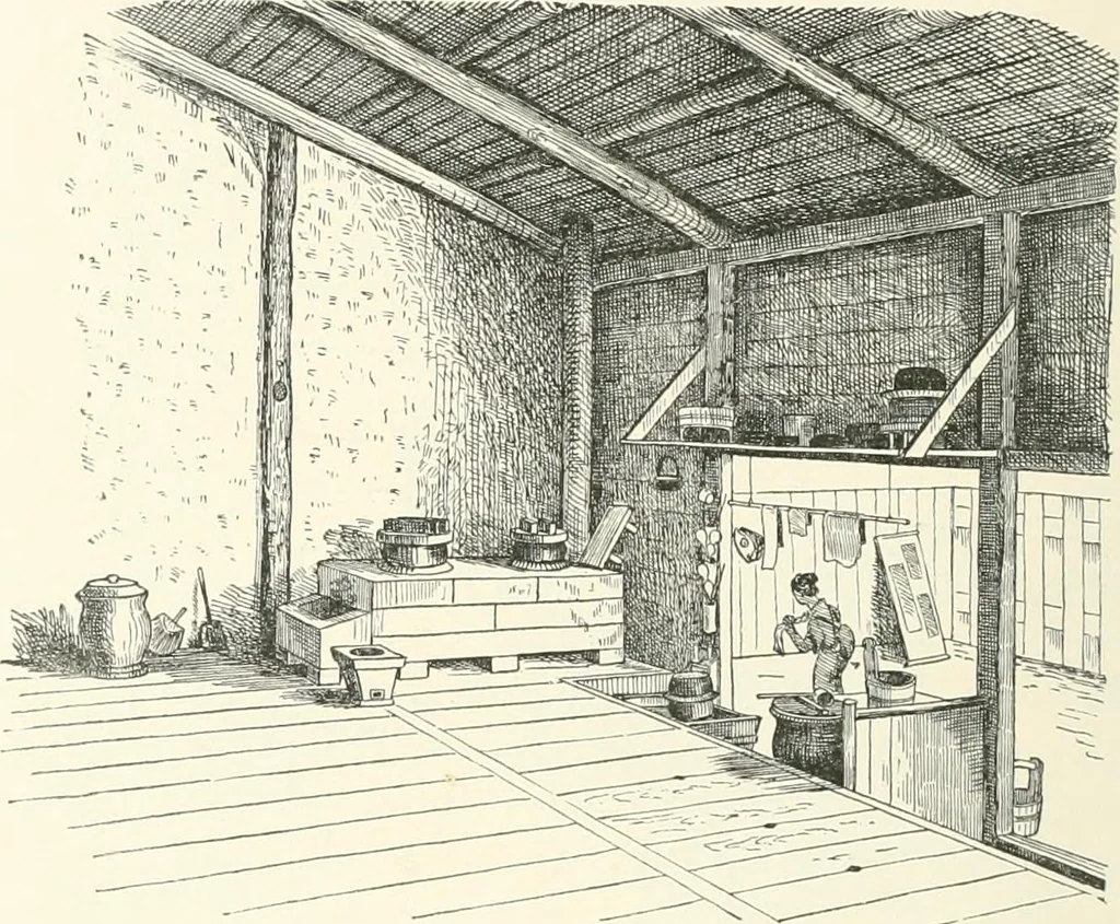 An illustration from Japanese homes and their surroundings, 1895, leaf 225