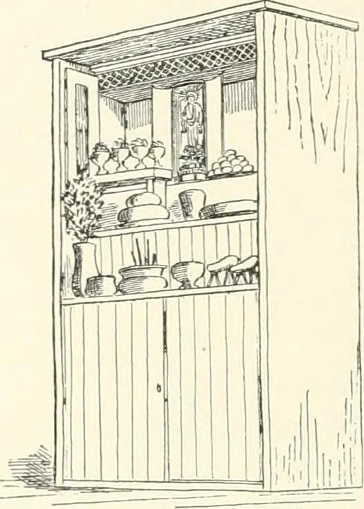 An illustration from Japanese homes and their surroundings, 1895, leaf 261
