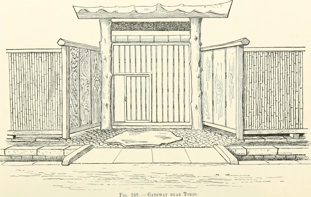 An illustration from Japanese homes and their surroundings, 1895, leaf 297