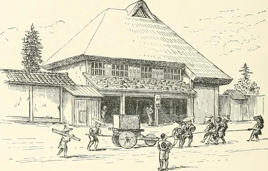 An illustration from Japanese homes and their surroundings, 1895, leaf 93