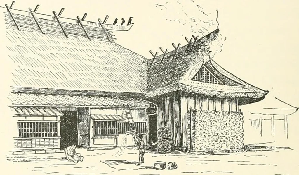 An illustration from Japanese homes and their surroundings, 1895, leaf 97