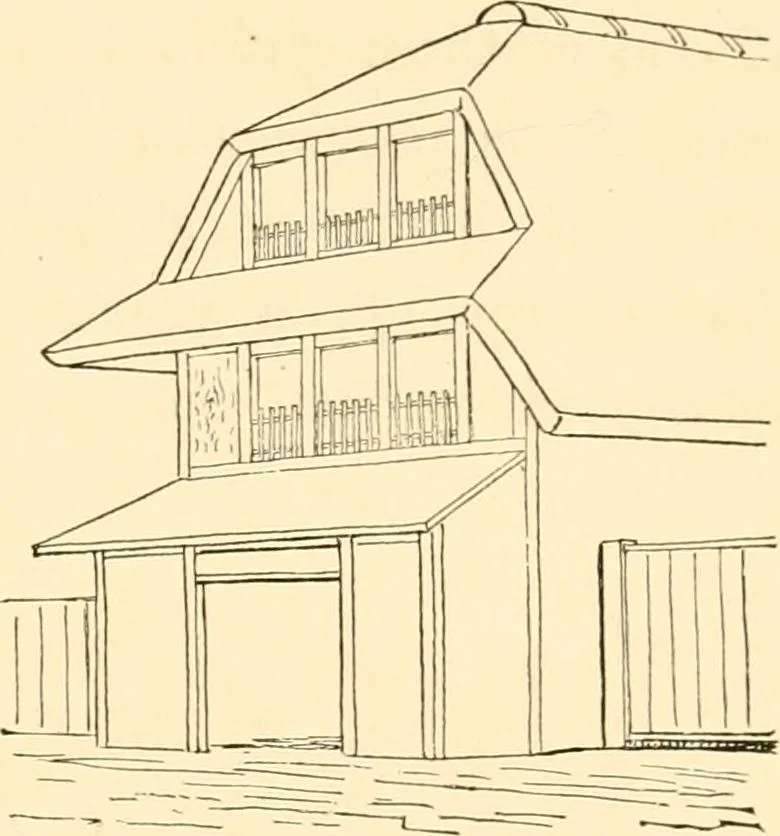 An illustration from Japanese homes and their surroundings, 1885, leaf 100