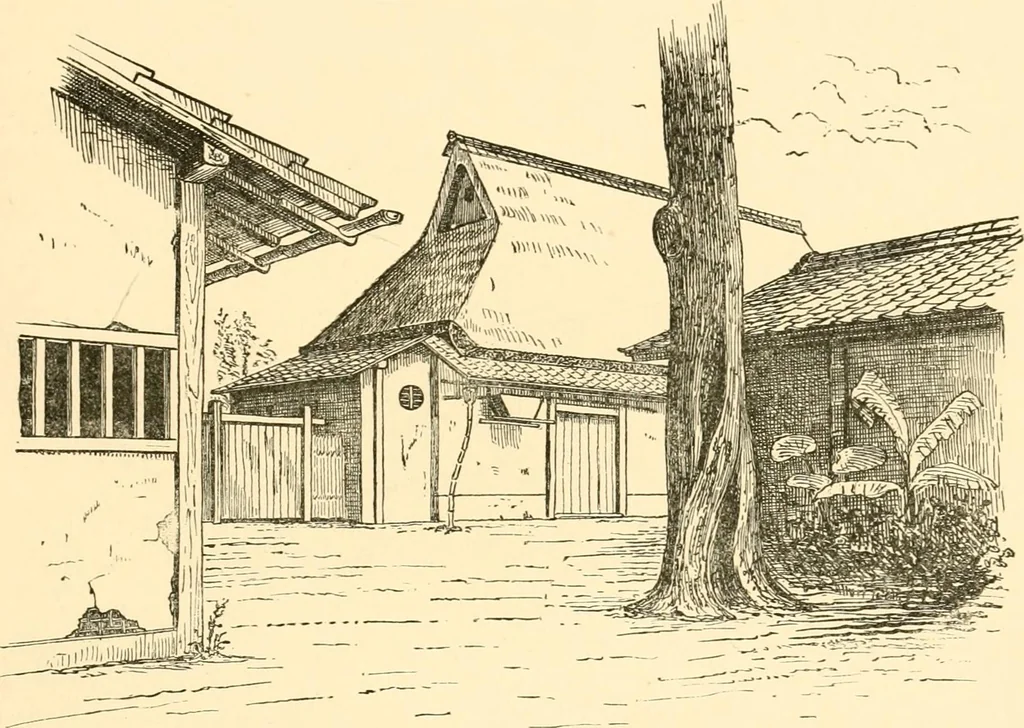 An illustration from Japanese homes and their surroundings, 1885, leaf 104