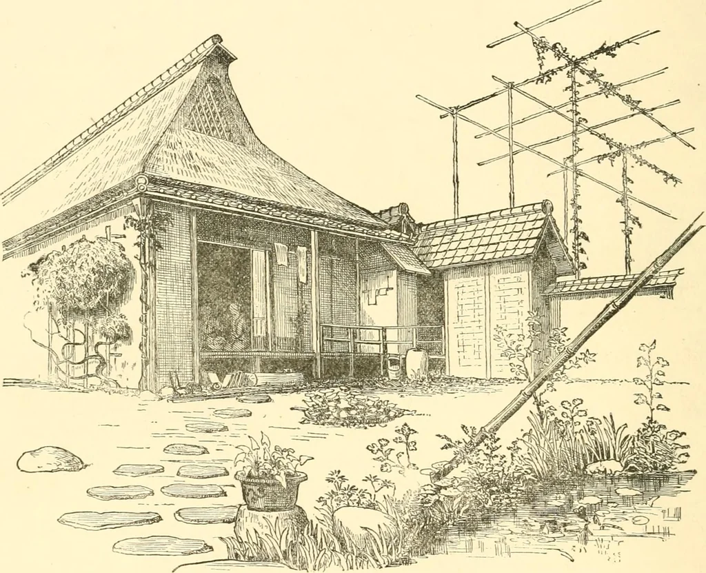 An illustration from Japanese homes and their surroundings, 1885, leaf 105