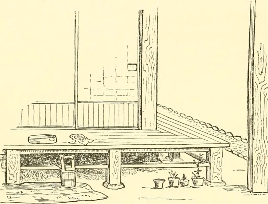 An illustration from Japanese homes and their surroundings, 1885, leaf 145