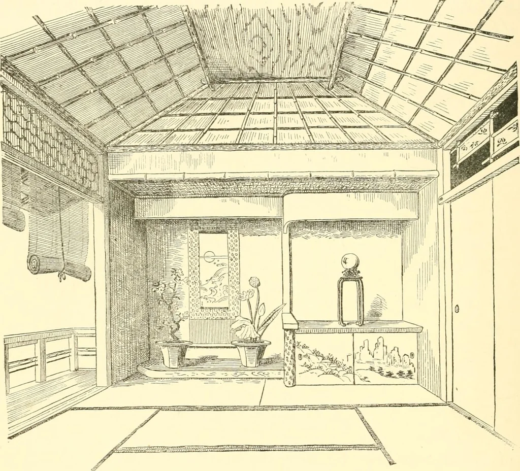 An illustration from Japanese homes and their surroundings, 1885, leaf 185