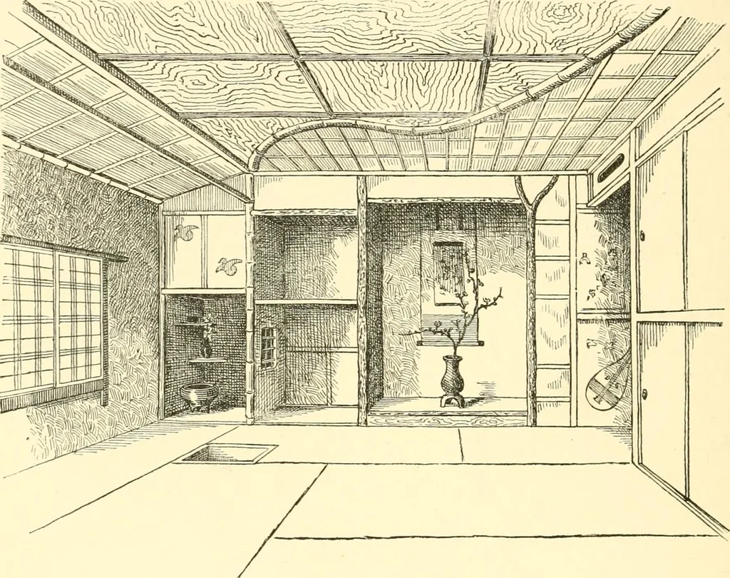 An illustration from Japanese homes and their surroundings, 1885, leaf 195